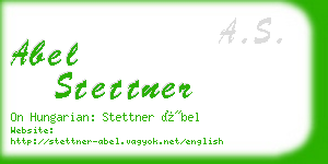 abel stettner business card